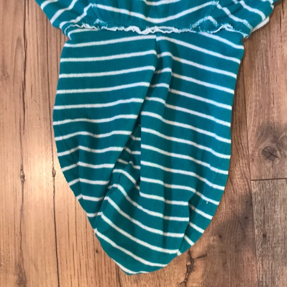 Roxy Teal Striped Sweatshirt - Picture 5 of 8